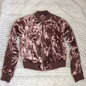 Velvet Bomber Jacket